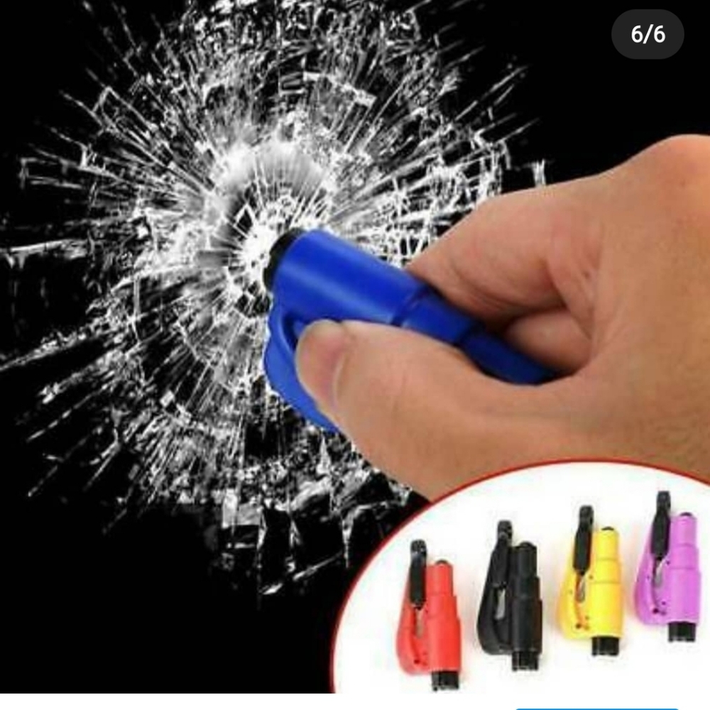 Seat belt cutters window breaker key chain